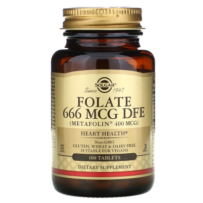  Solgar Folate 666 MCG DFE 100 