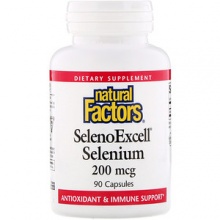  Natural Factors SelenoExcell Selenium 200 mcg 90 