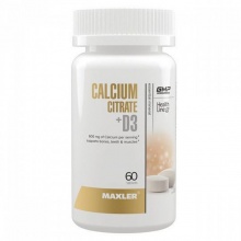 Витамины Maxler Calcium Citrate + D3 60 таблеток
